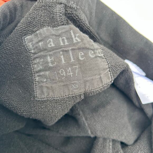 Frank & Eileen Catherine Favorite Sweatpants Fleece Cropped Wide Leg XS Black - Picture 8 of 10